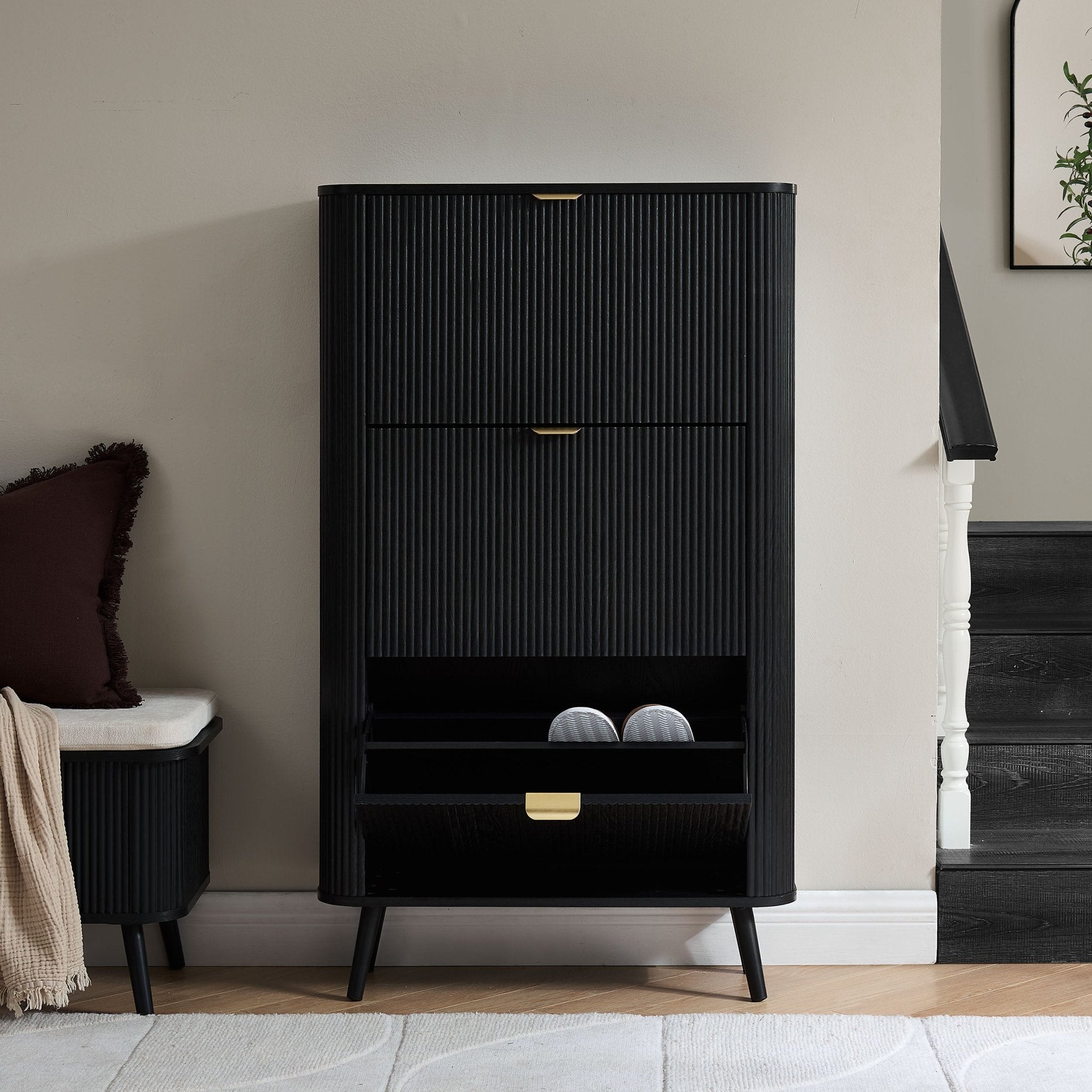 Hattie Shoe Cabinet - Black