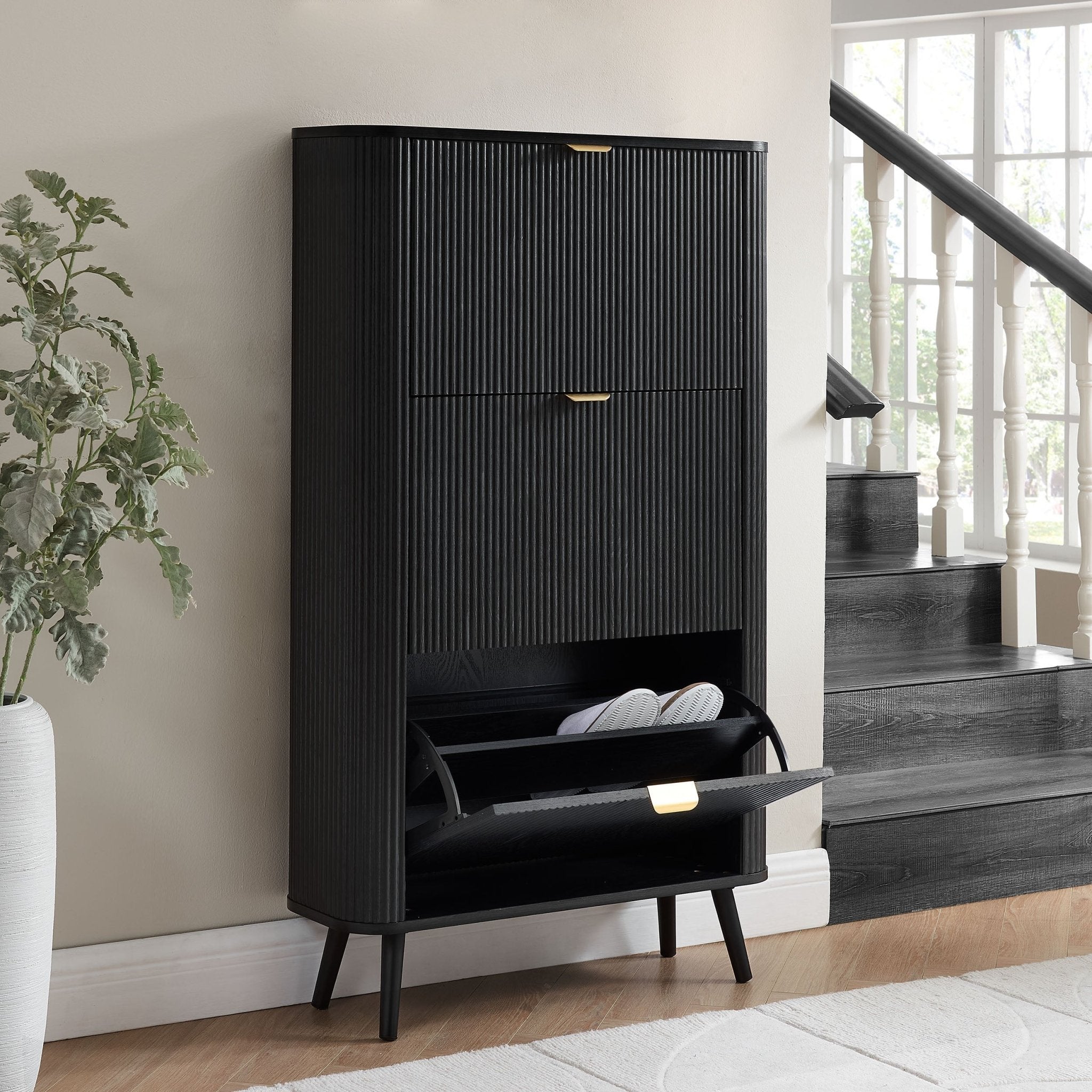 Hattie Shoe Cabinet - Black