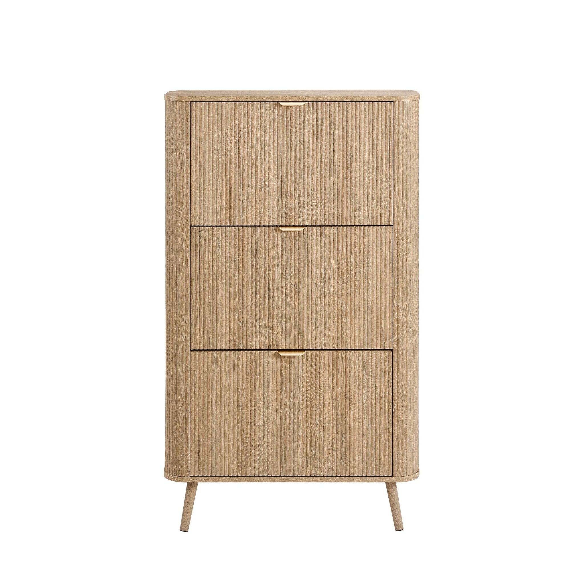 Hattie Shoe Cabinet - Light Wood