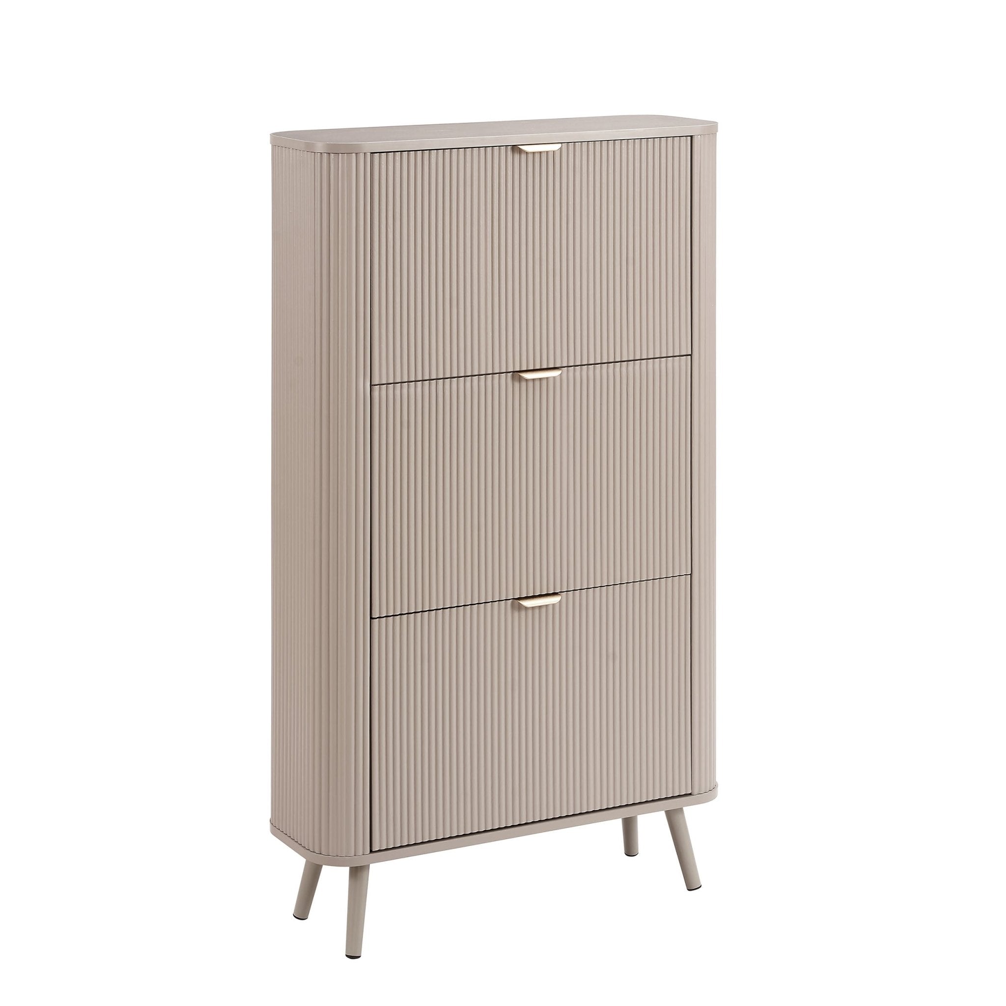 Hattie Shoe Cabinet - Taupe