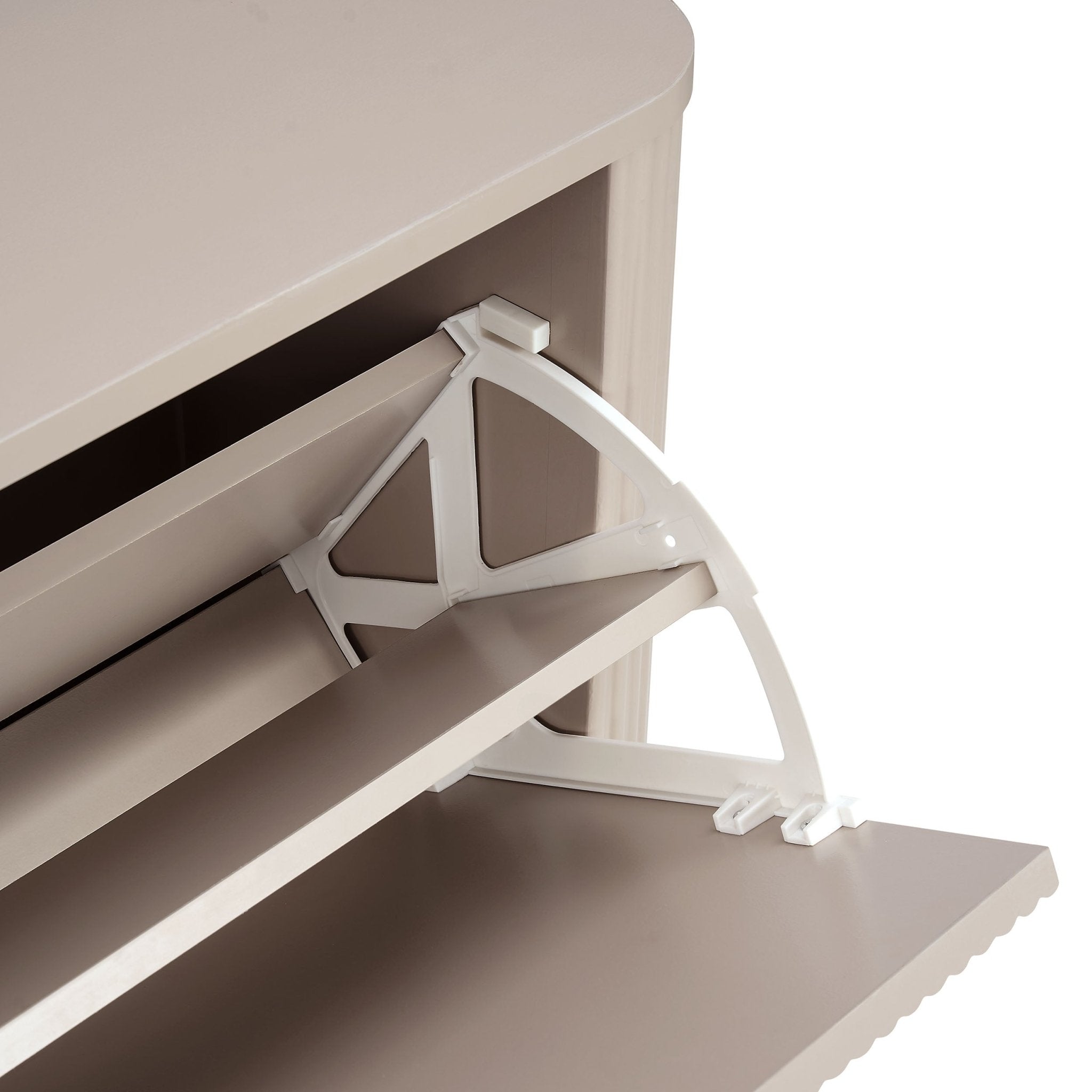 Hattie Shoe Cabinet - Taupe