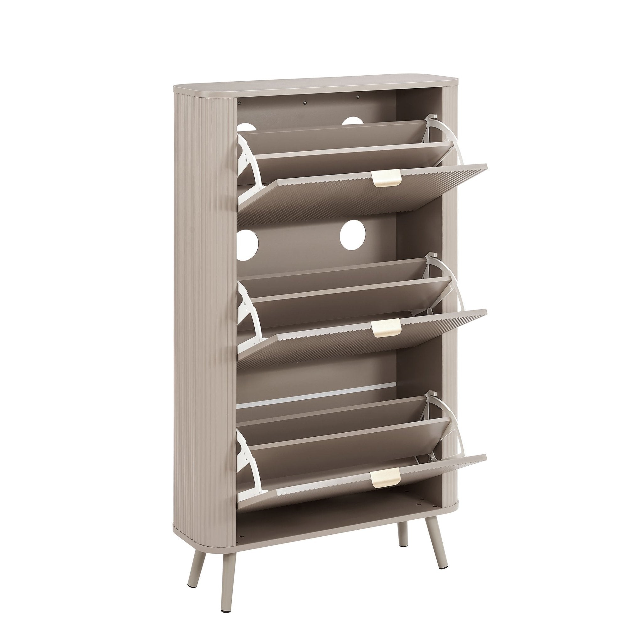 Hattie Shoe Cabinet - Taupe