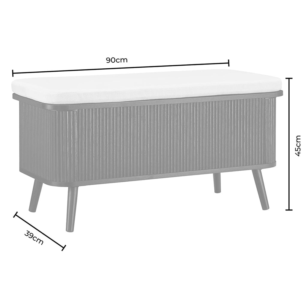 Hattie Storage Bench - Light Wood