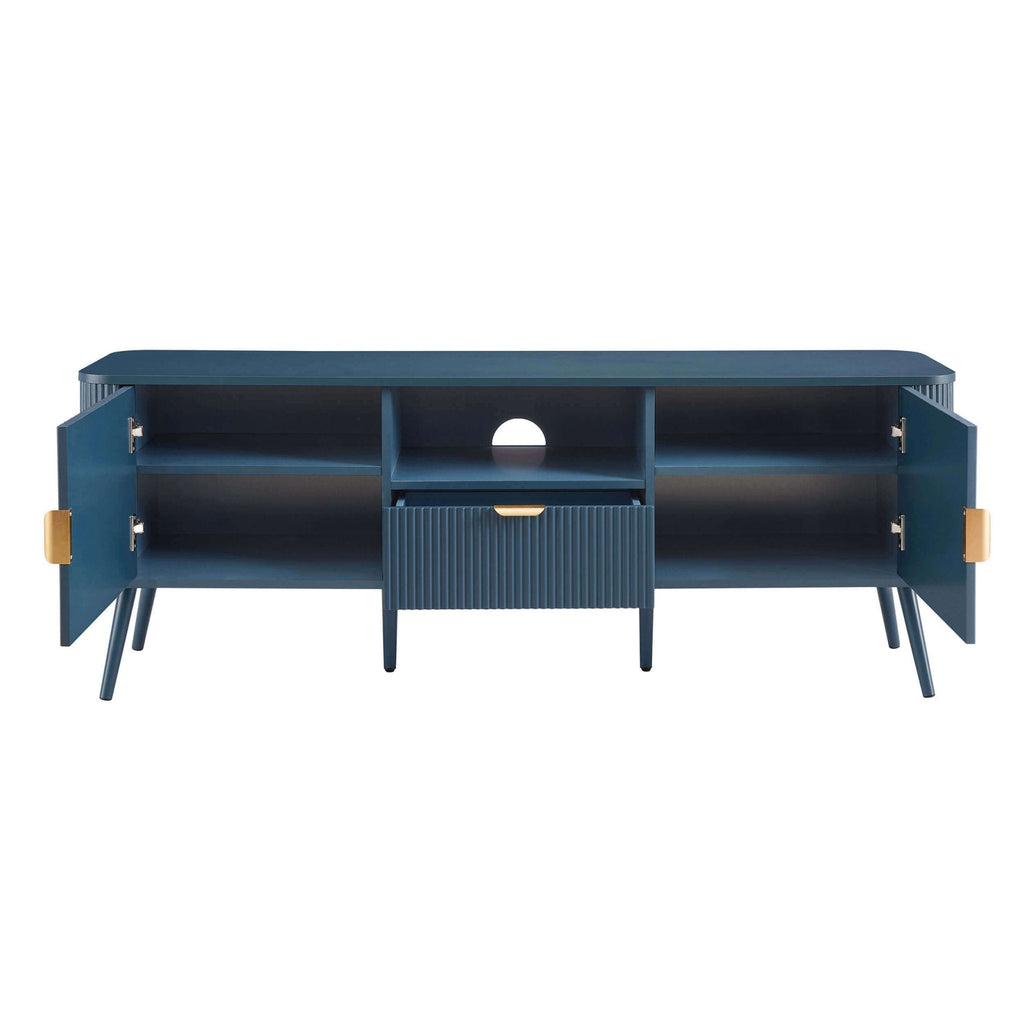 Hattie TV Unit for TVs up to 65"- Teal