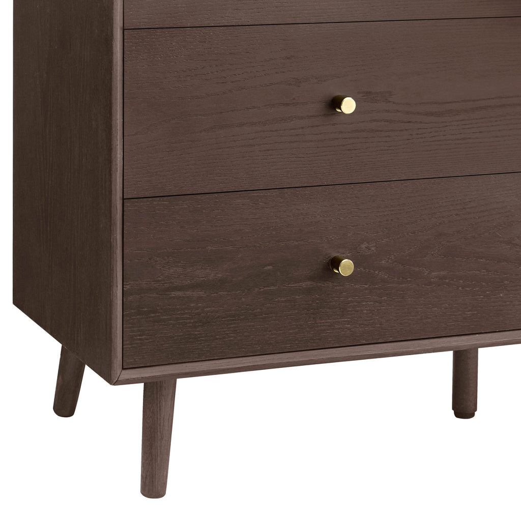 Heidi Oak 6 Drawer Chest - Walnut
