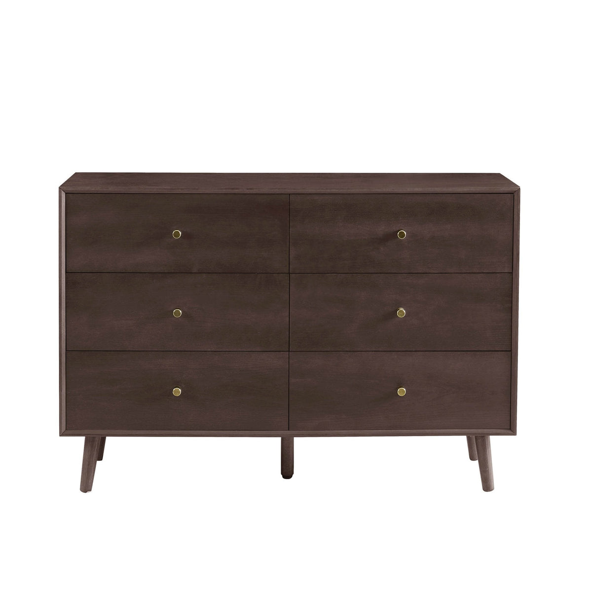 Heidi Oak 6 Drawer Chest - Walnut