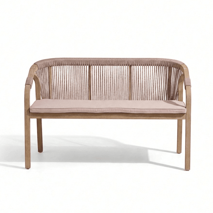Shiro Wooden Garden Bench - Pink
