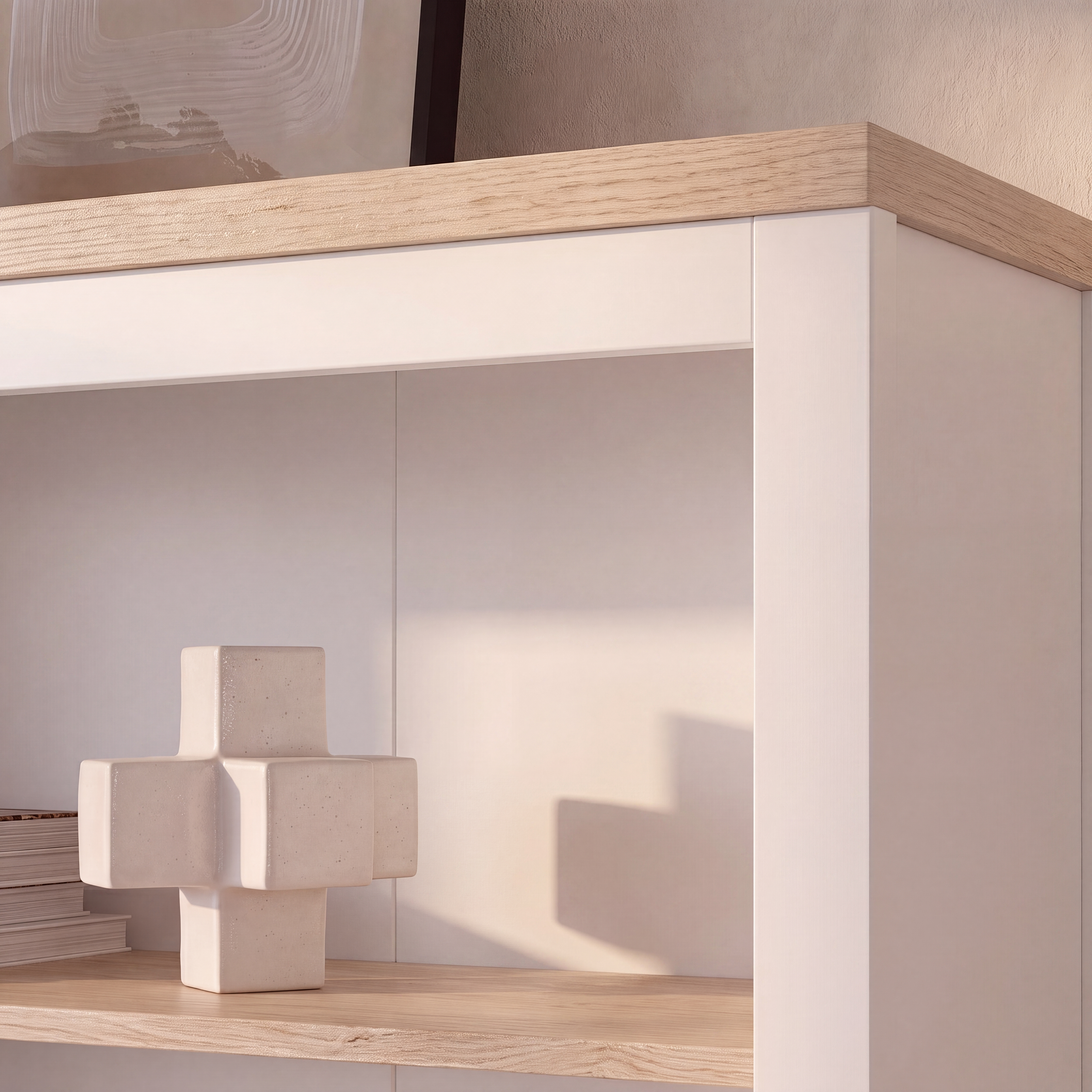 Bampton White Tall Bookcase
