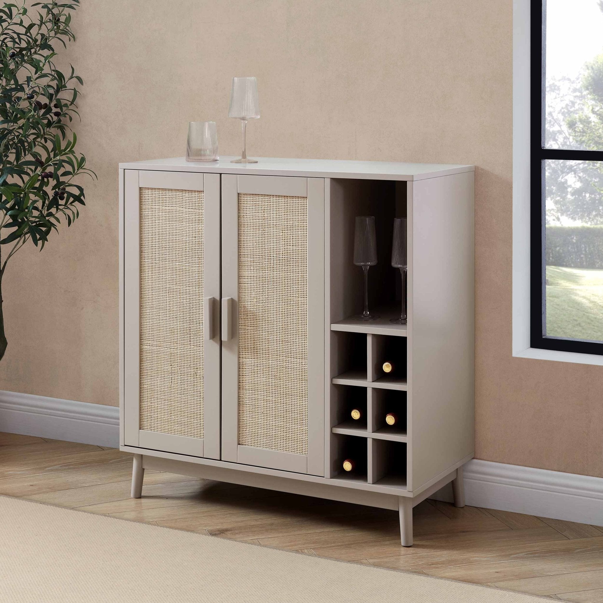 Isla Drinks Cabinet - Taupe