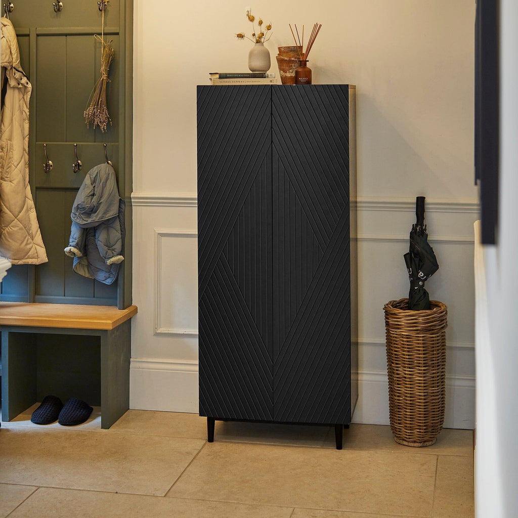 Jack Shoe Cabinet - Geometric - Black