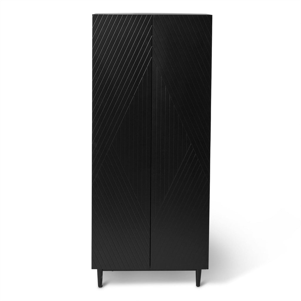 Jack Shoe Cabinet - Geometric - Black