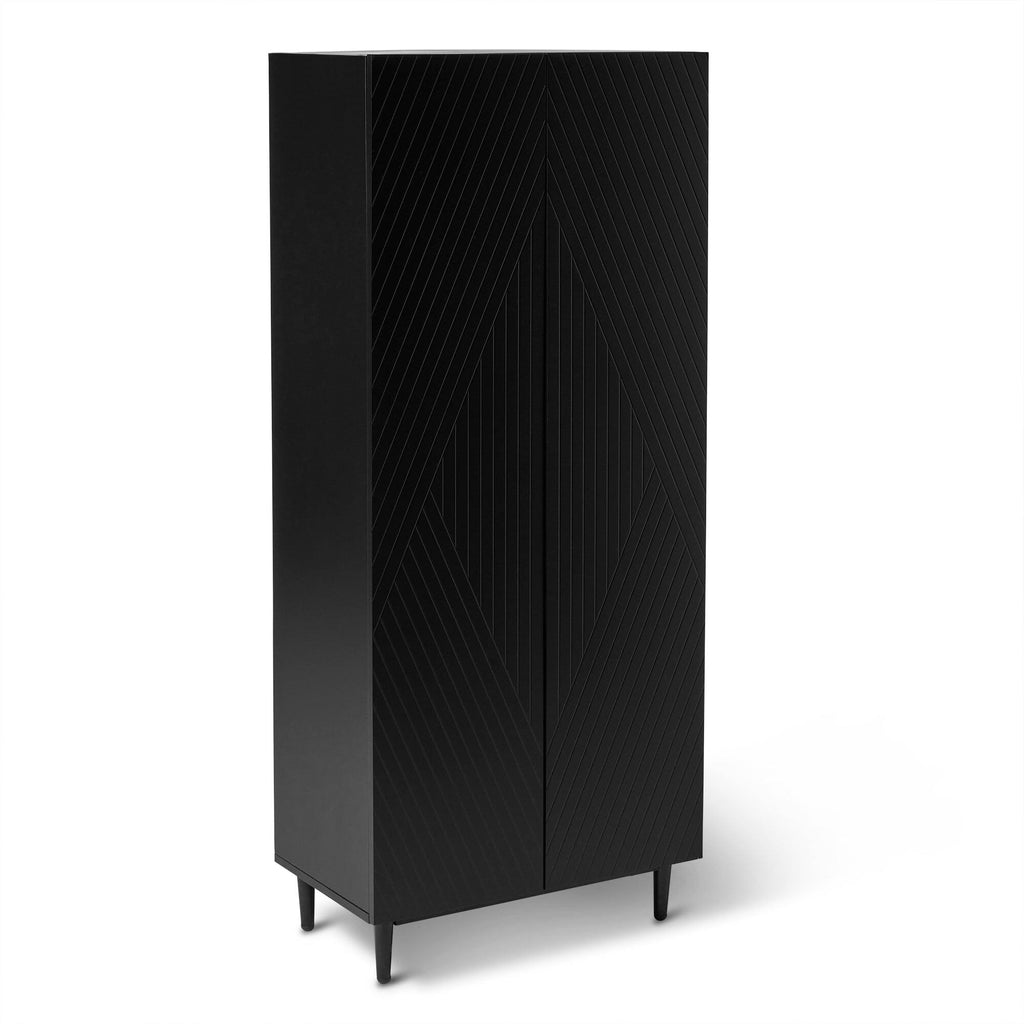 Jack Shoe Cabinet - Geometric - Black