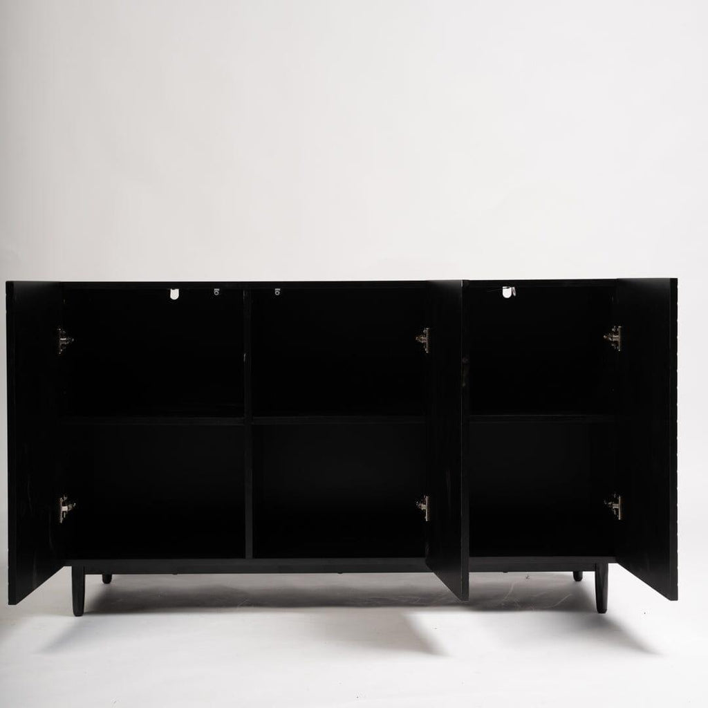 Jack 3 Door Large Sideboard - Geometric Black