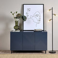 Jack 3 Door Large Sideboard - Geometric Blue