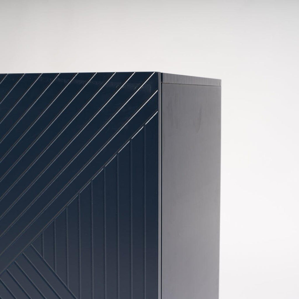 Jack 3 Door Large Sideboard - Geometric Blue