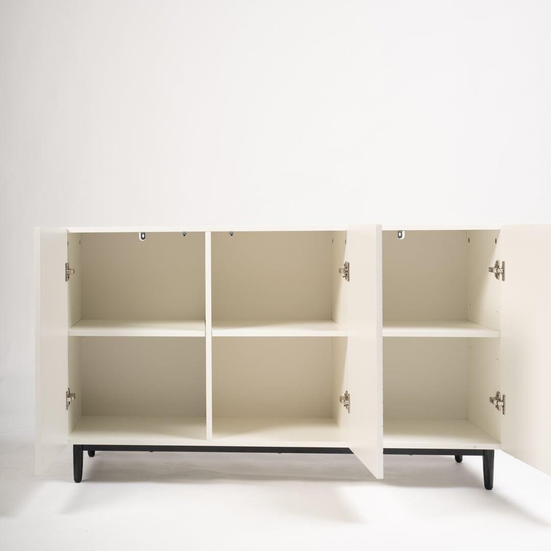 Jack 3 Door Large Sideboard - Geometric White