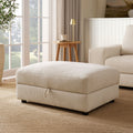 Lyon Storage Pouffe - Speckled Sand Boucle