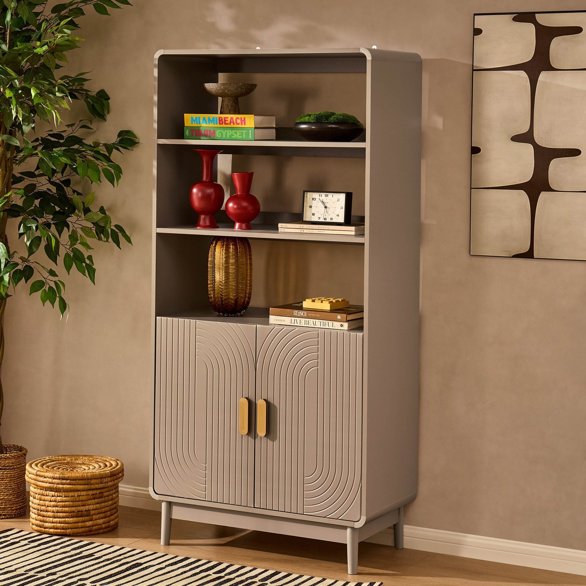 Marnie Bookshelf - Taupe