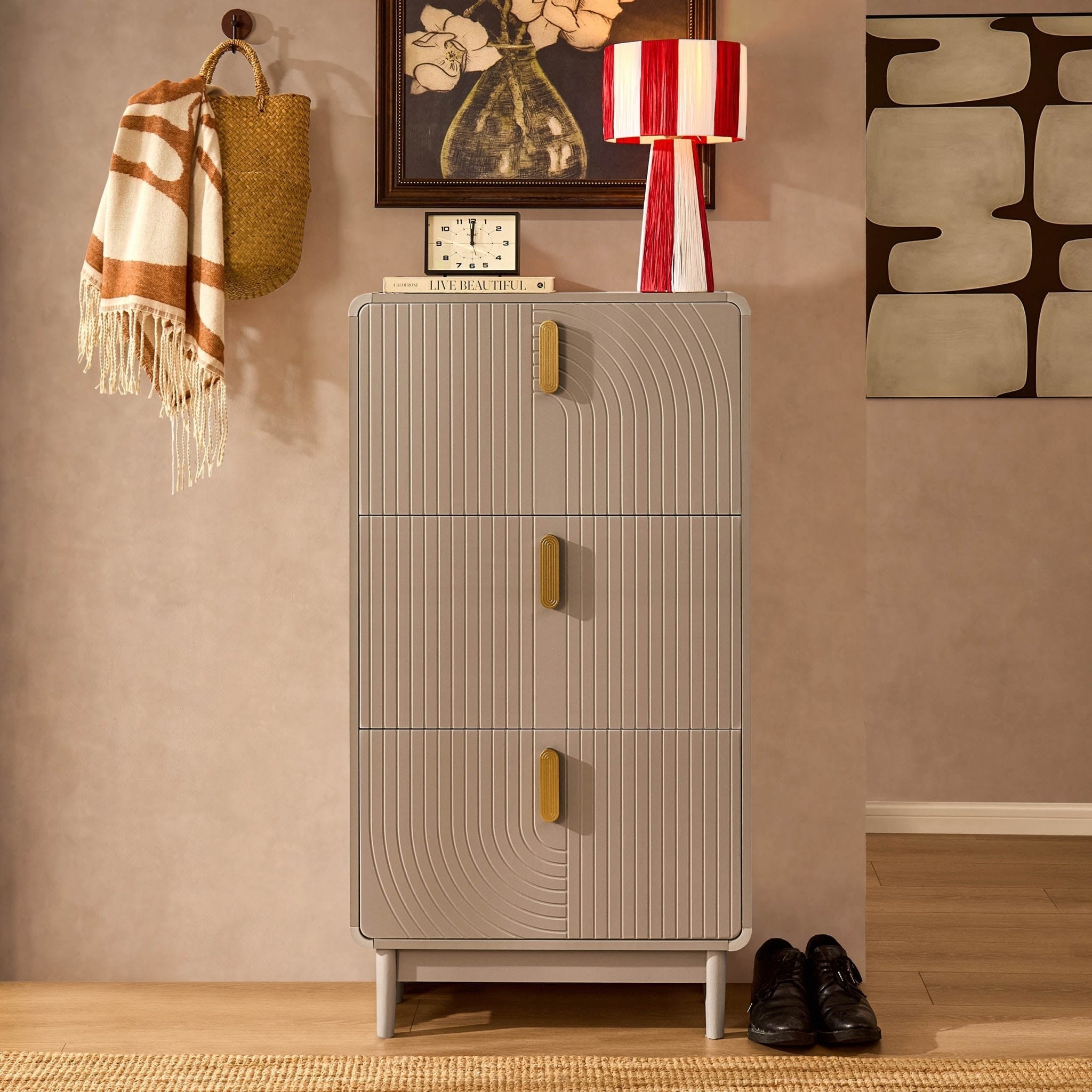 Marnie Shoe Storage - Taupe