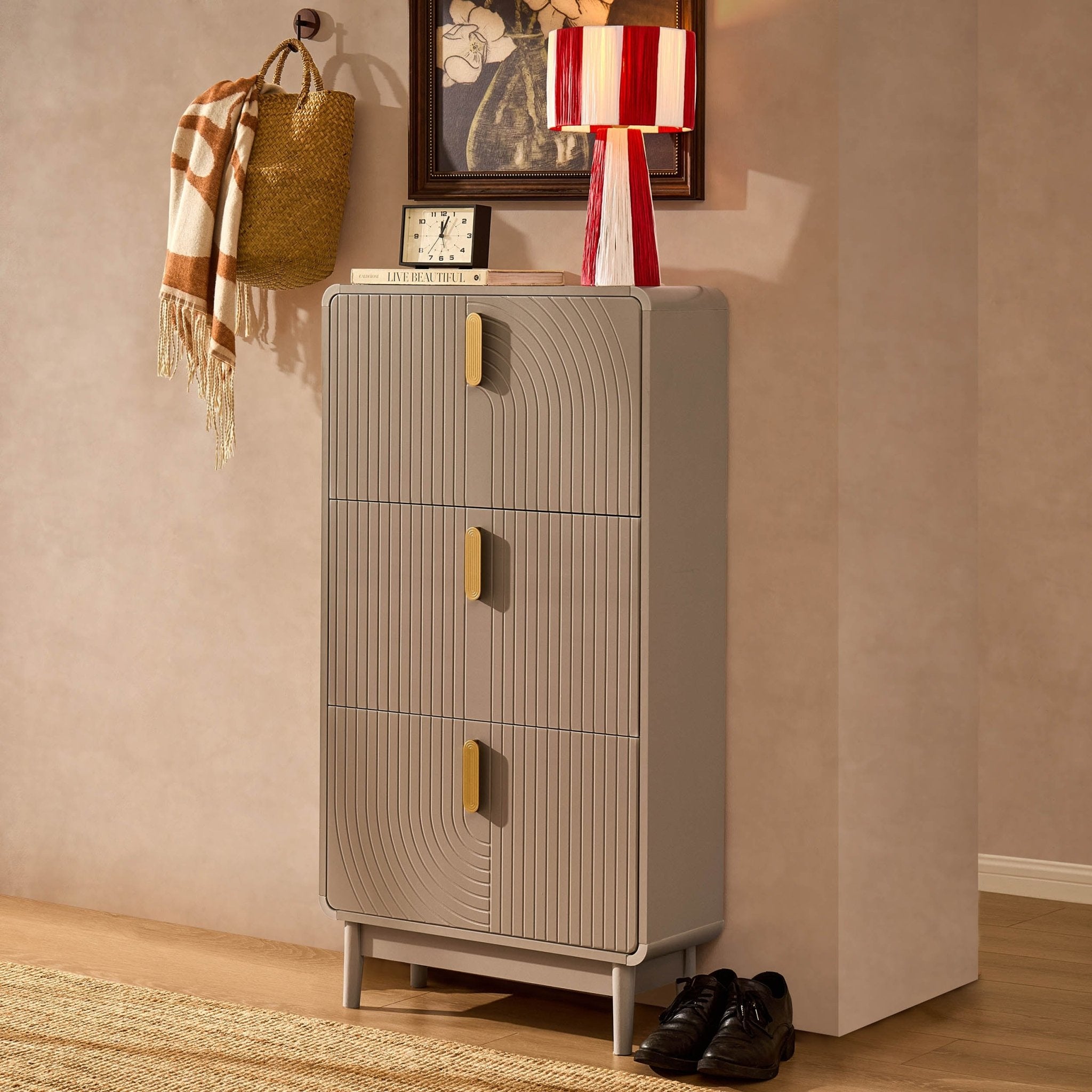 Marnie Shoe Storage - Taupe
