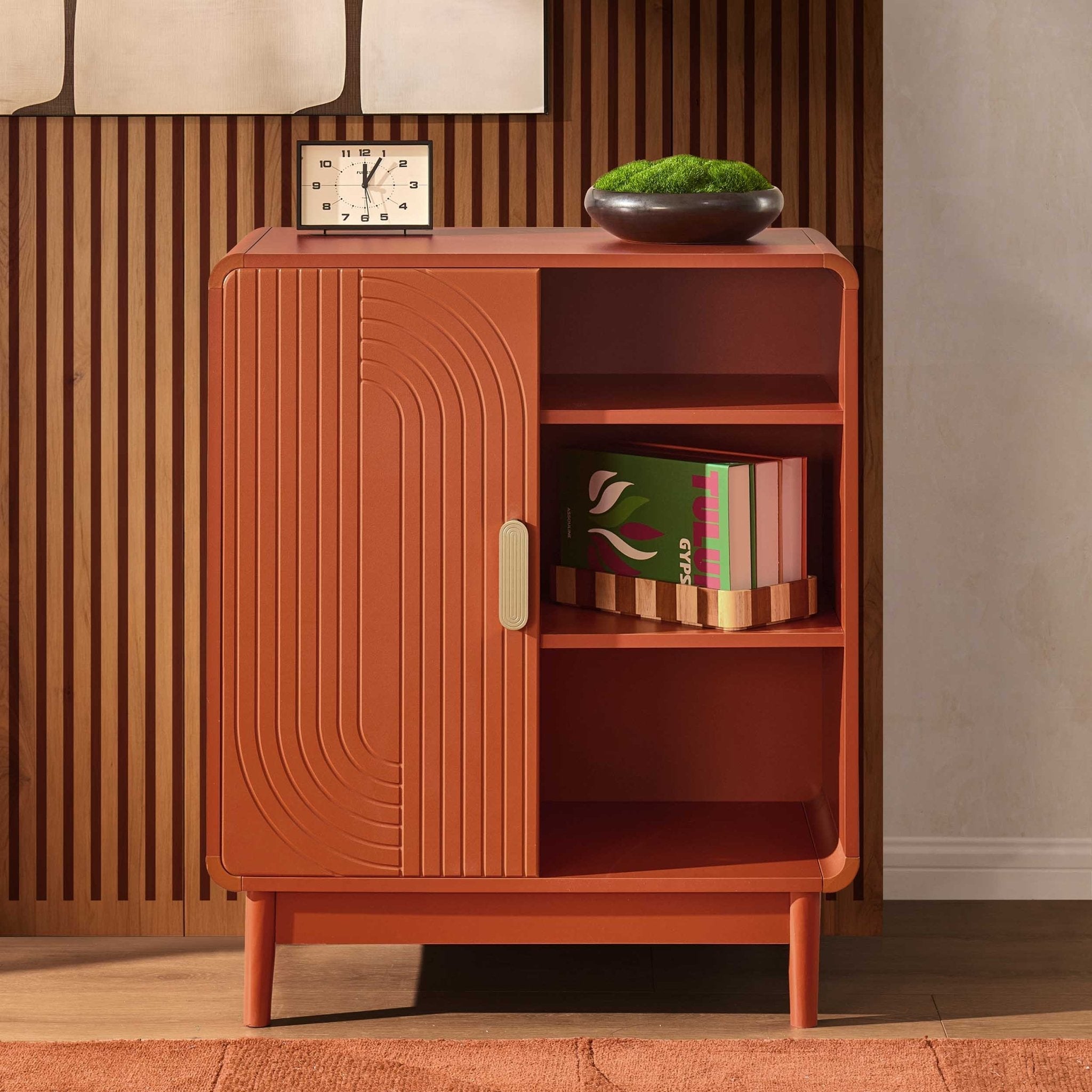Marnie Small Bookcase - Burnt Orange