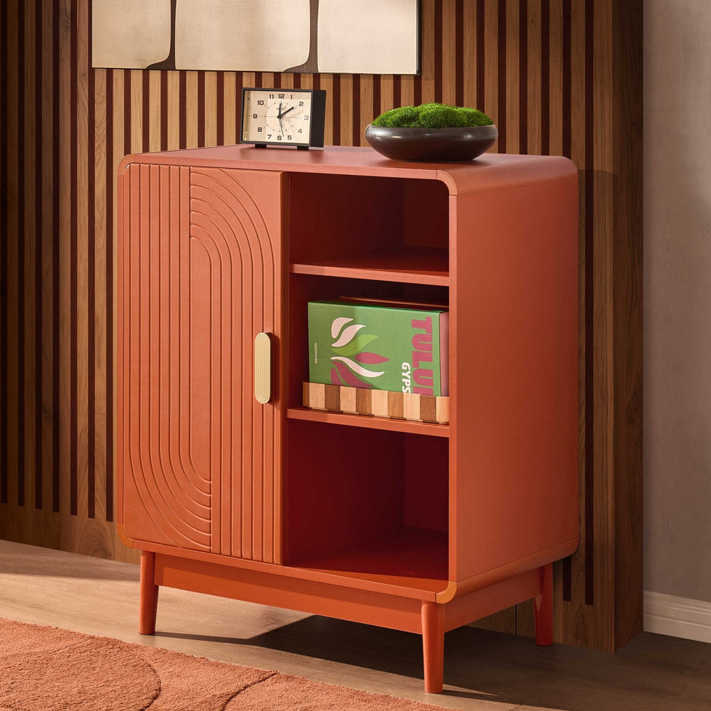 Marnie Small Bookcase - Burnt Orange