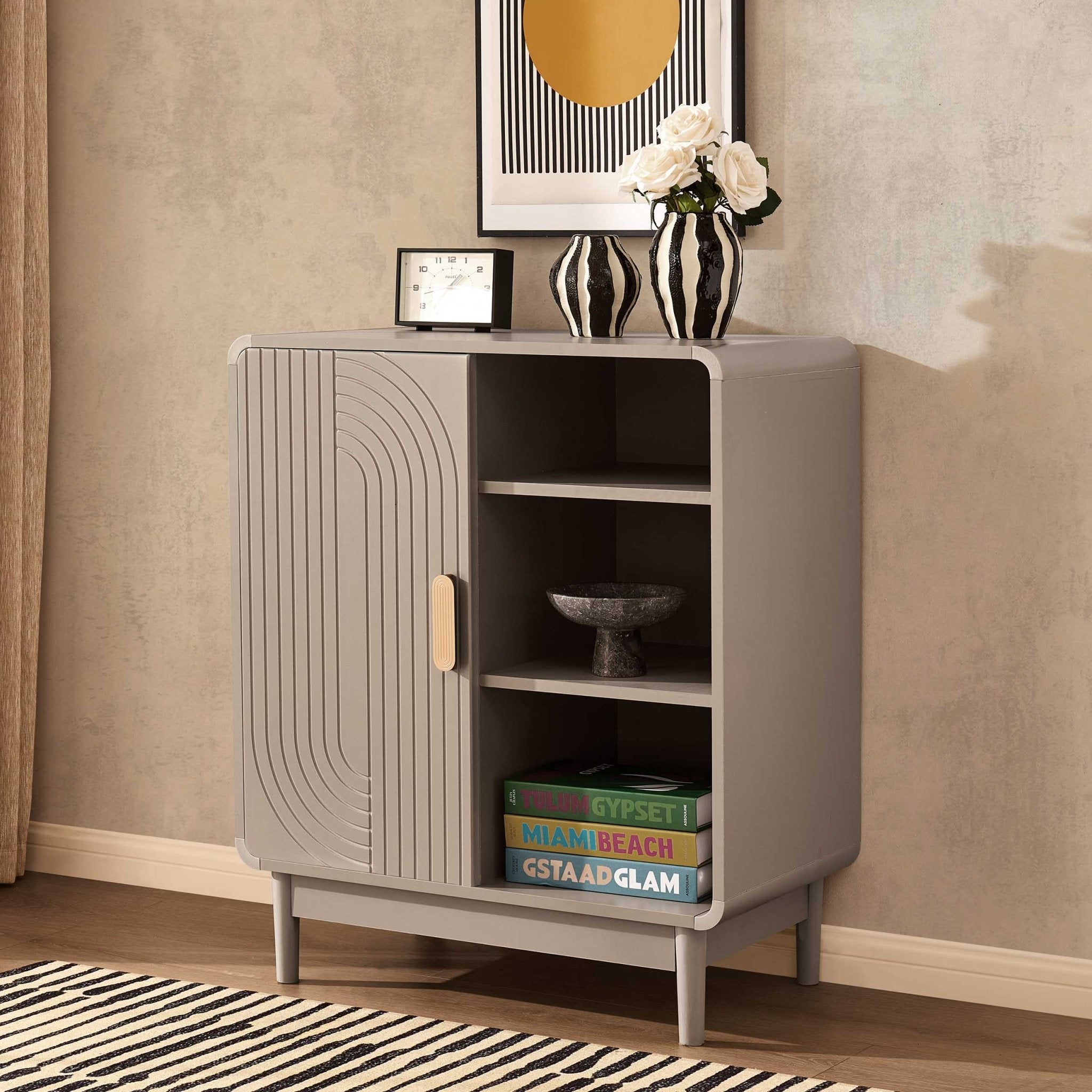 Marnie Small Bookcase - Taupe