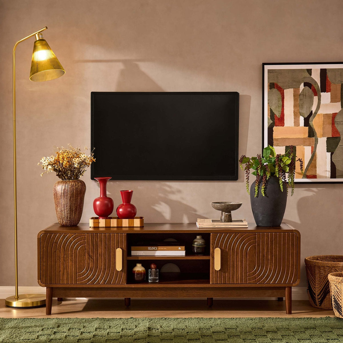 Marnie Tv Unit for TVs up to 60" - Walnut