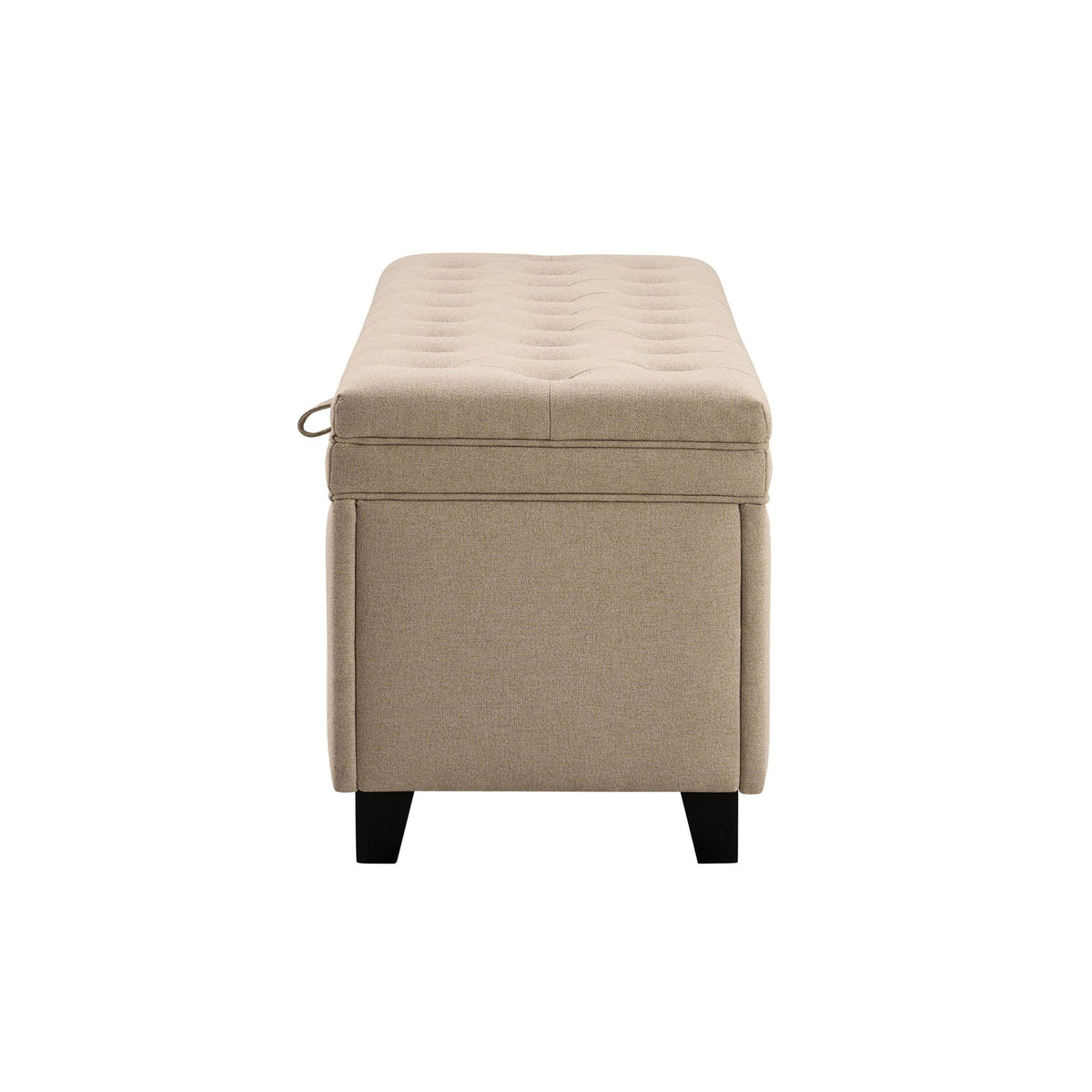 Middleton Button Back Storage Ottoman - Oatmeal