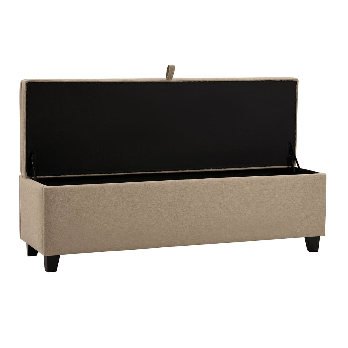 Middleton Button Back Storage Ottoman - Oatmeal