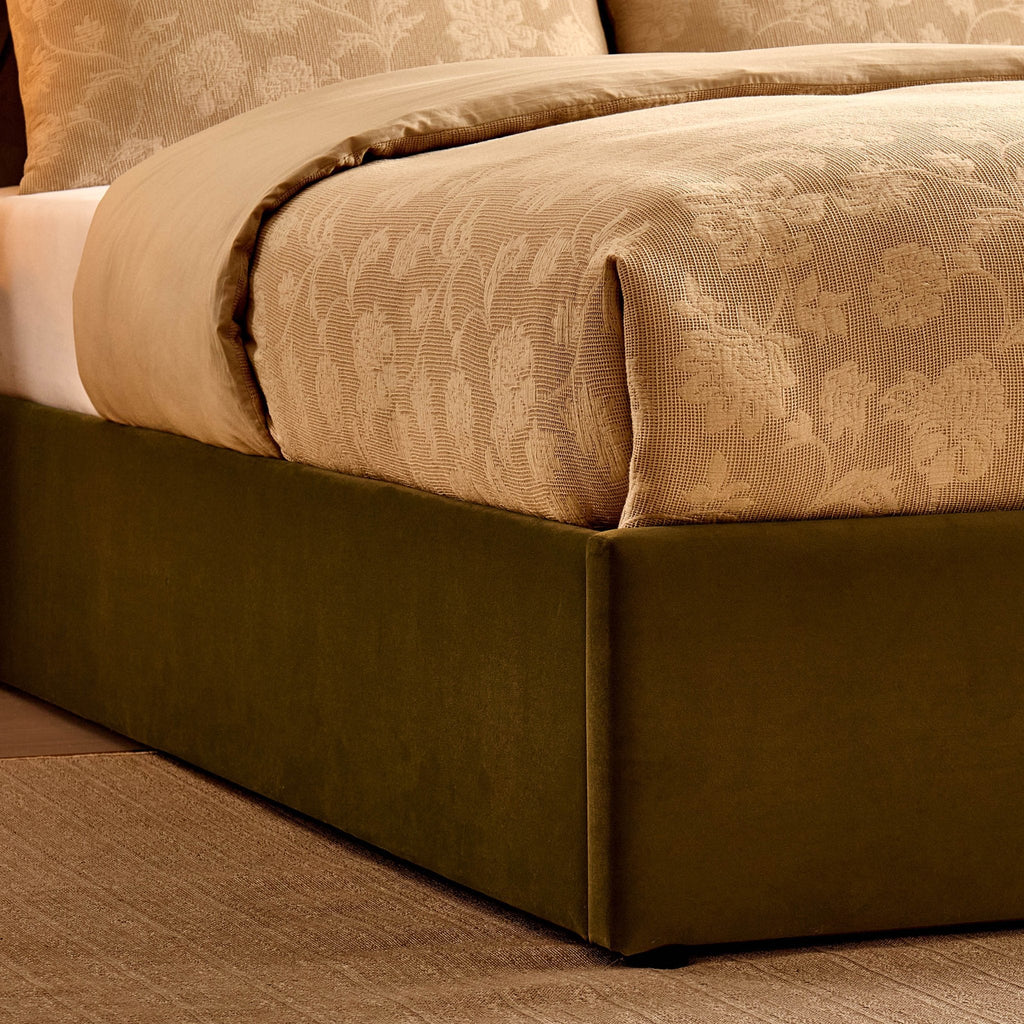 Middleton Ottoman Storage Bed - Muted Moss