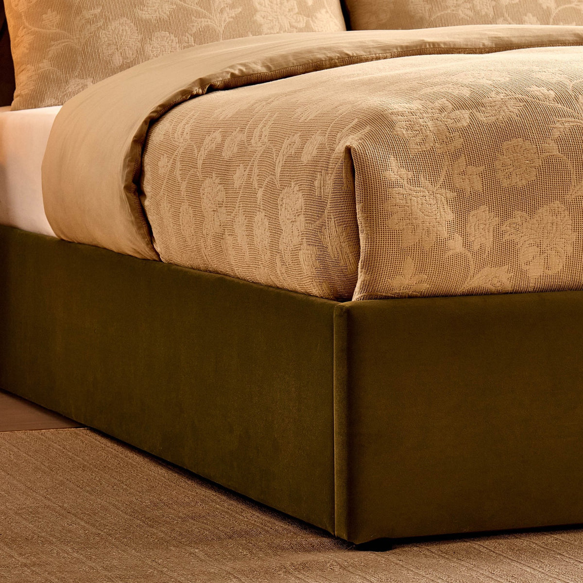 Middleton Ottoman Storage Bed - Muted Moss