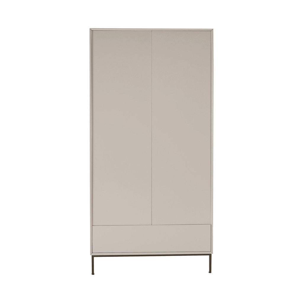 Nova 2 Door Wardrobe with Drawer - Taupe