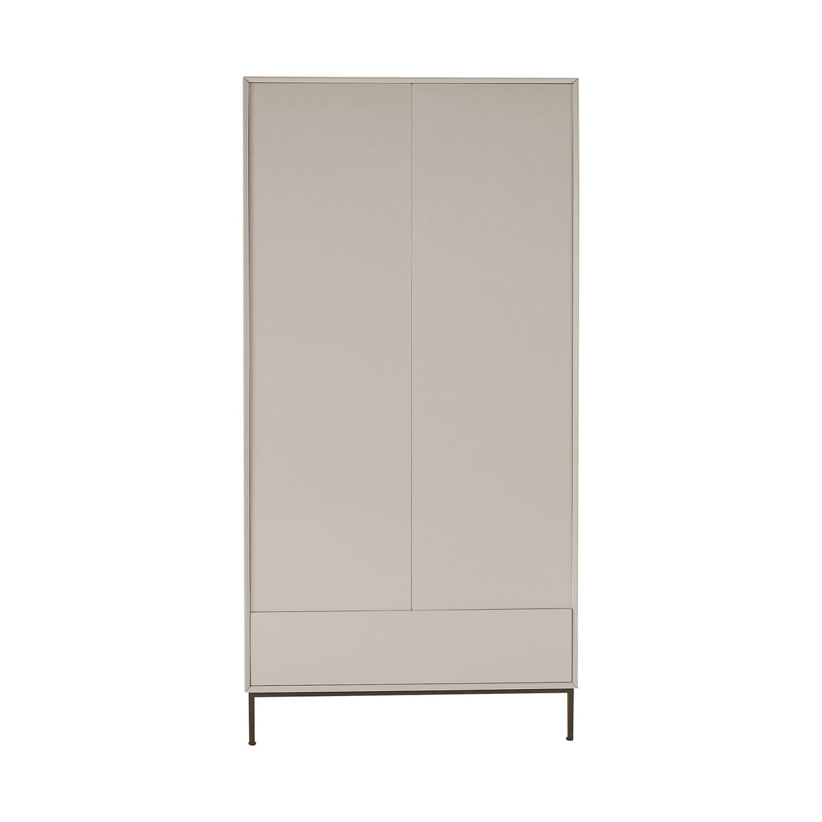 Nova 2 Door Wardrobe with Drawer - Taupe