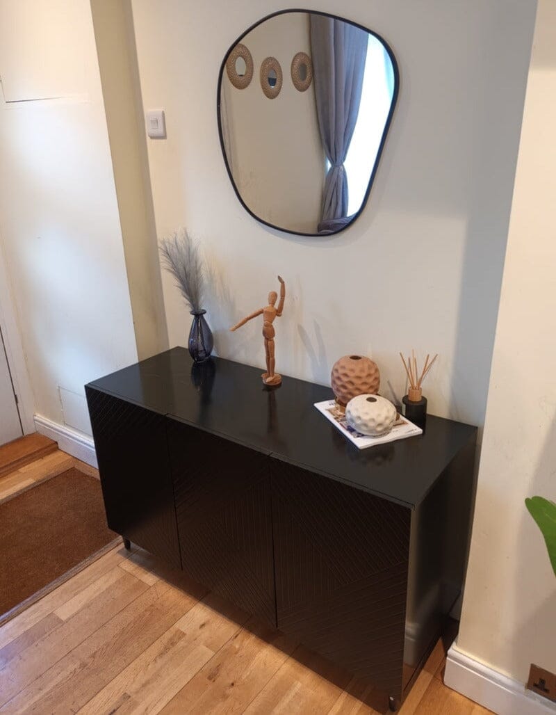 Jack 3 Door Large Sideboard - Geometric Black