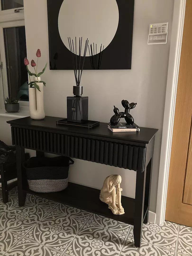 Willow Black Console Table