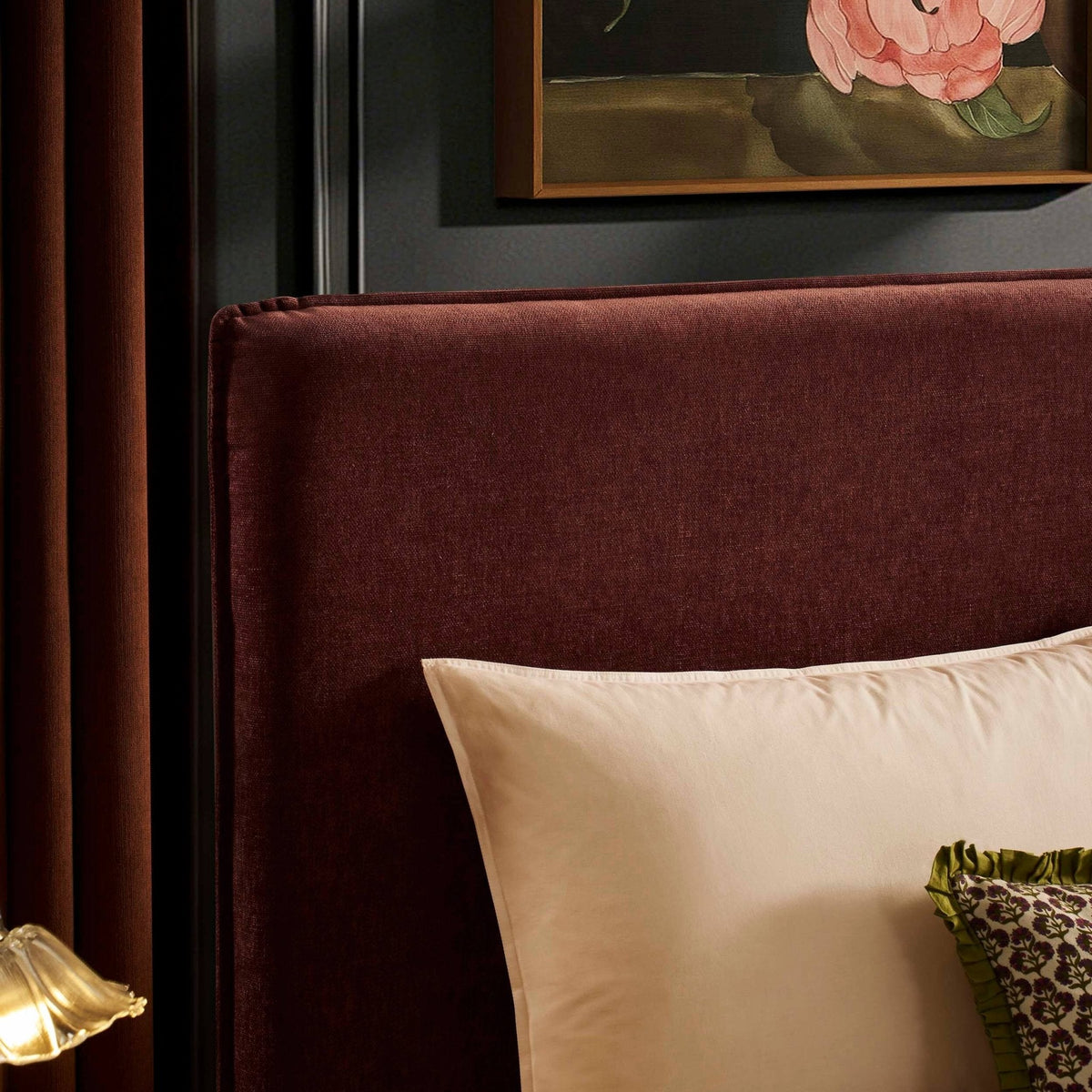 Oslo Ottoman Storage Bed - Chenille Dark Rust