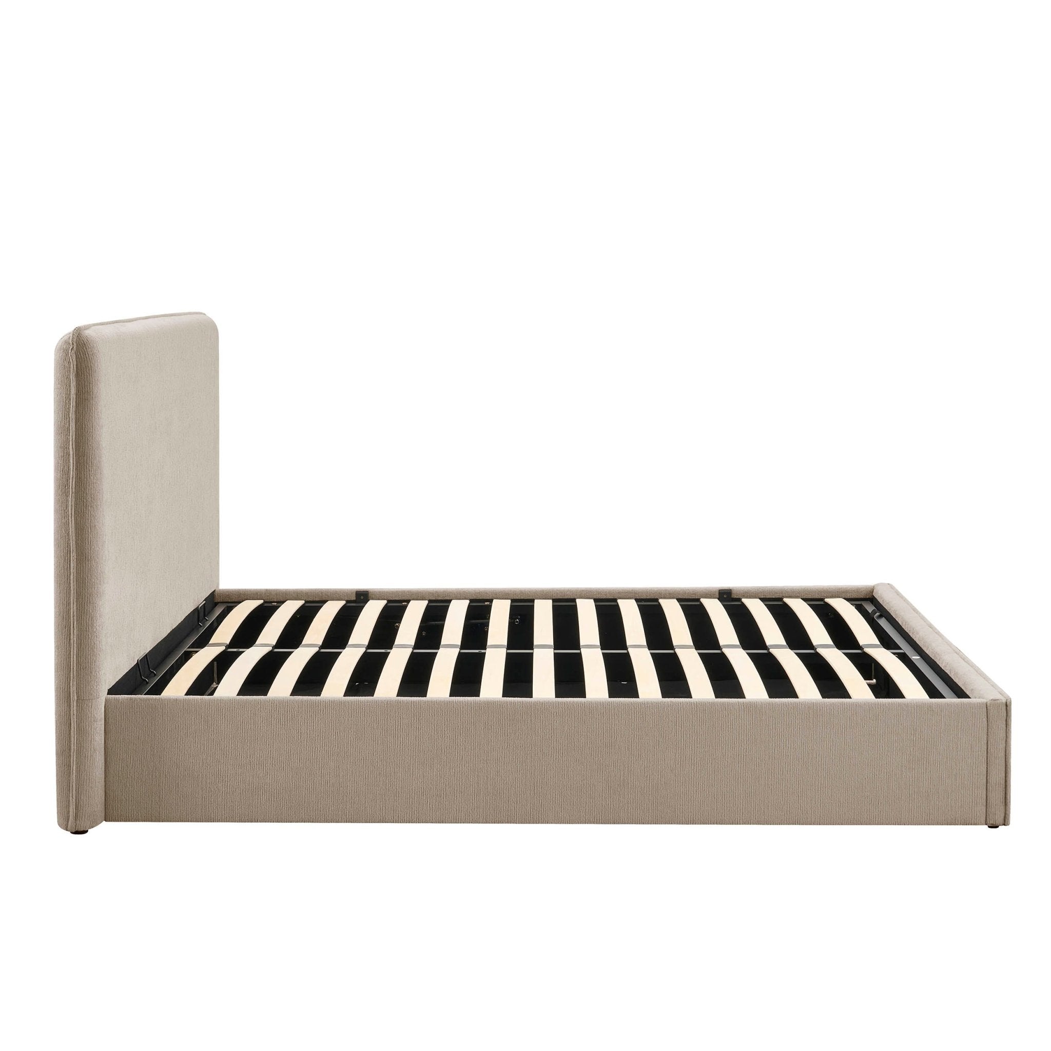 Oslo Ottoman Storage Bed - Textured Oatmeal