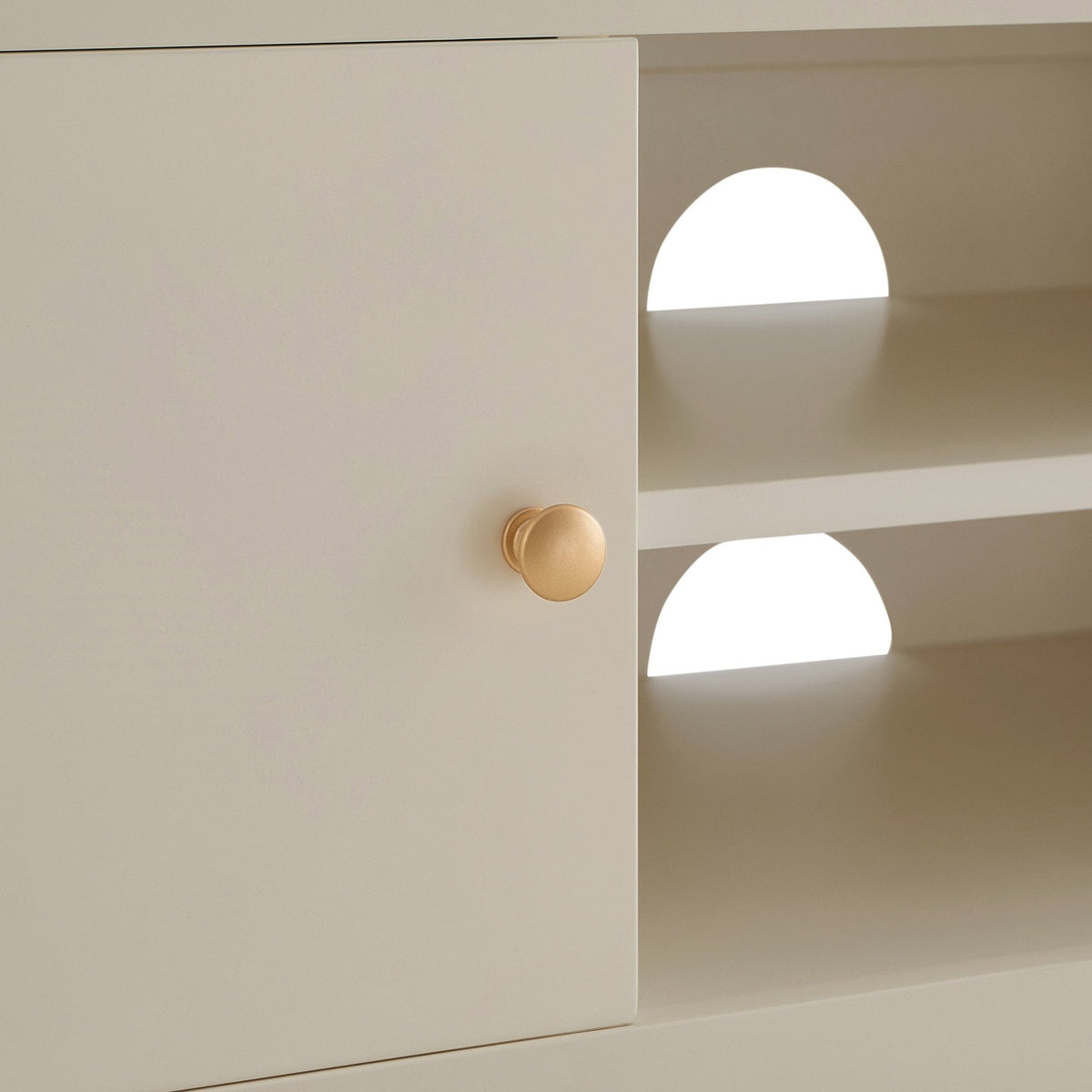 Poppy Tv Unit for TVs up to 55" - Cream