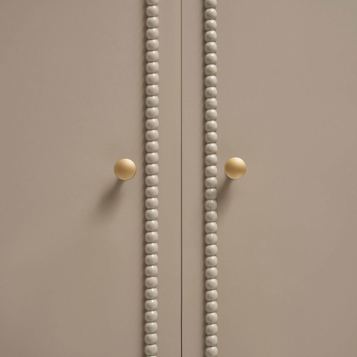 Posy Bobbin 2 Door Wardrobe with Drawer - Taupe