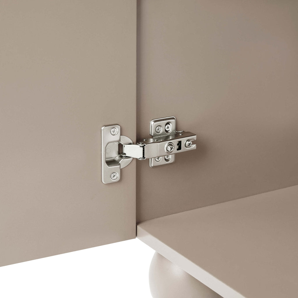 Rachel Arch Front 3 Door Wardrobe - Taupe