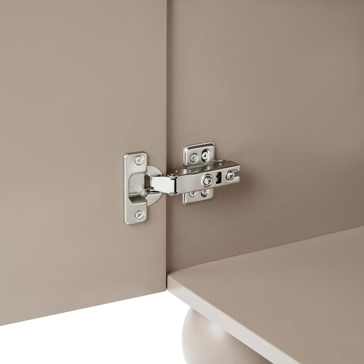 Rachel Arch Front 3 Door Wardrobe - Taupe