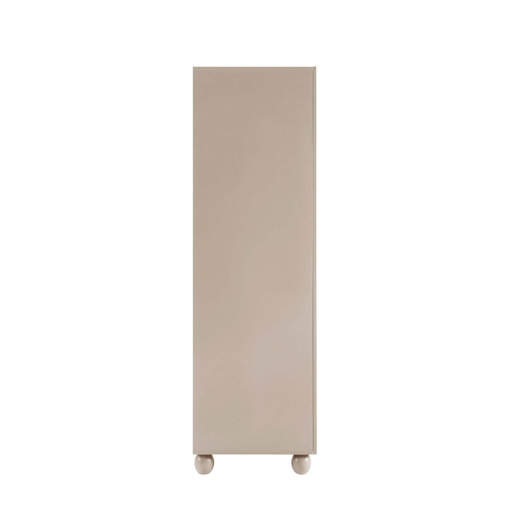 Rachel Arch Front 3 Door Wardrobe - Taupe