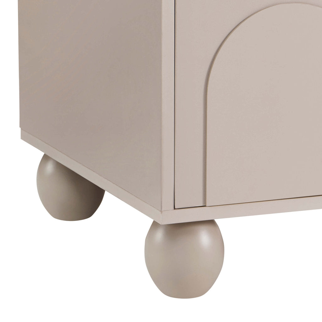 Rachel Arch Front Tv Unit for TVs up to 75" - Taupe