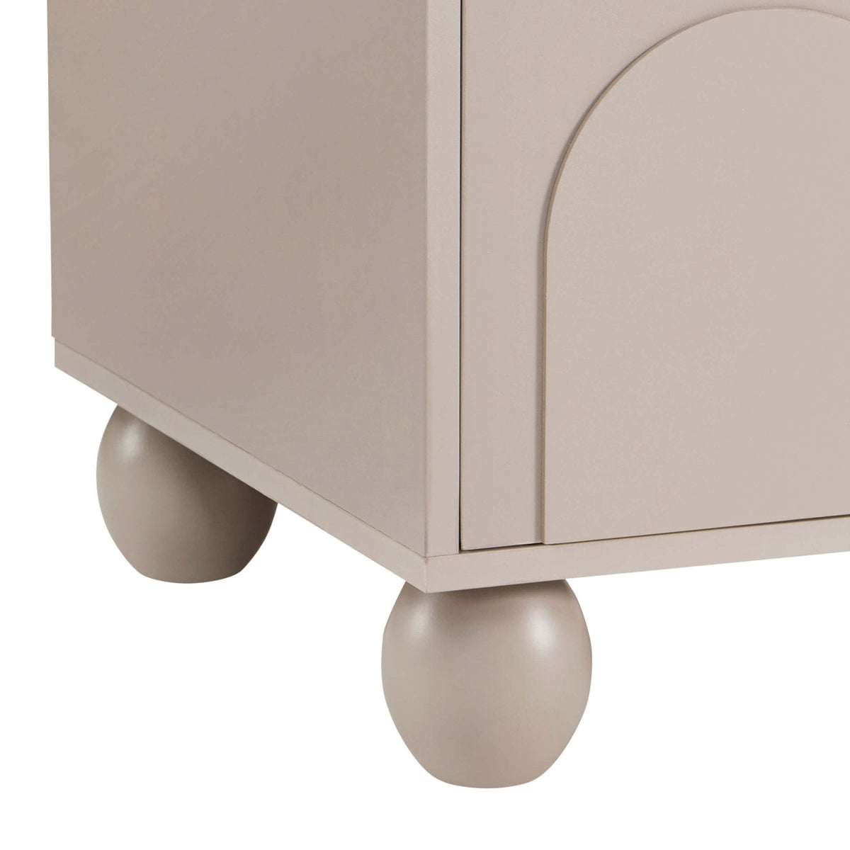 Rachel Arch Front Tv Unit for TVs up to 75" - Taupe