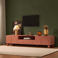 Rachel Arch Front Tv Unit for TVs up to 75"-Terracotta