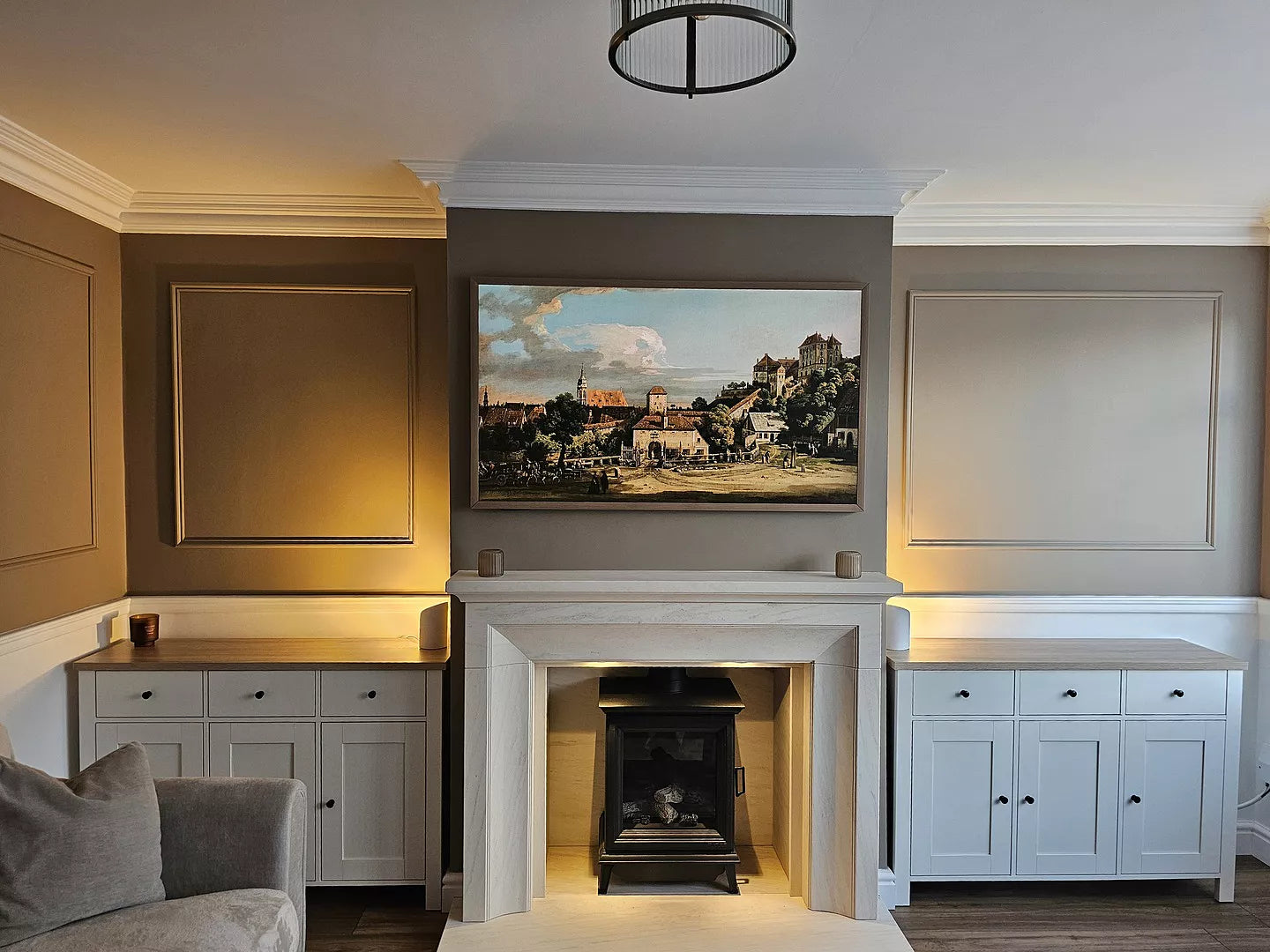 Bampton 3 Door Sideboard - Alabaster White