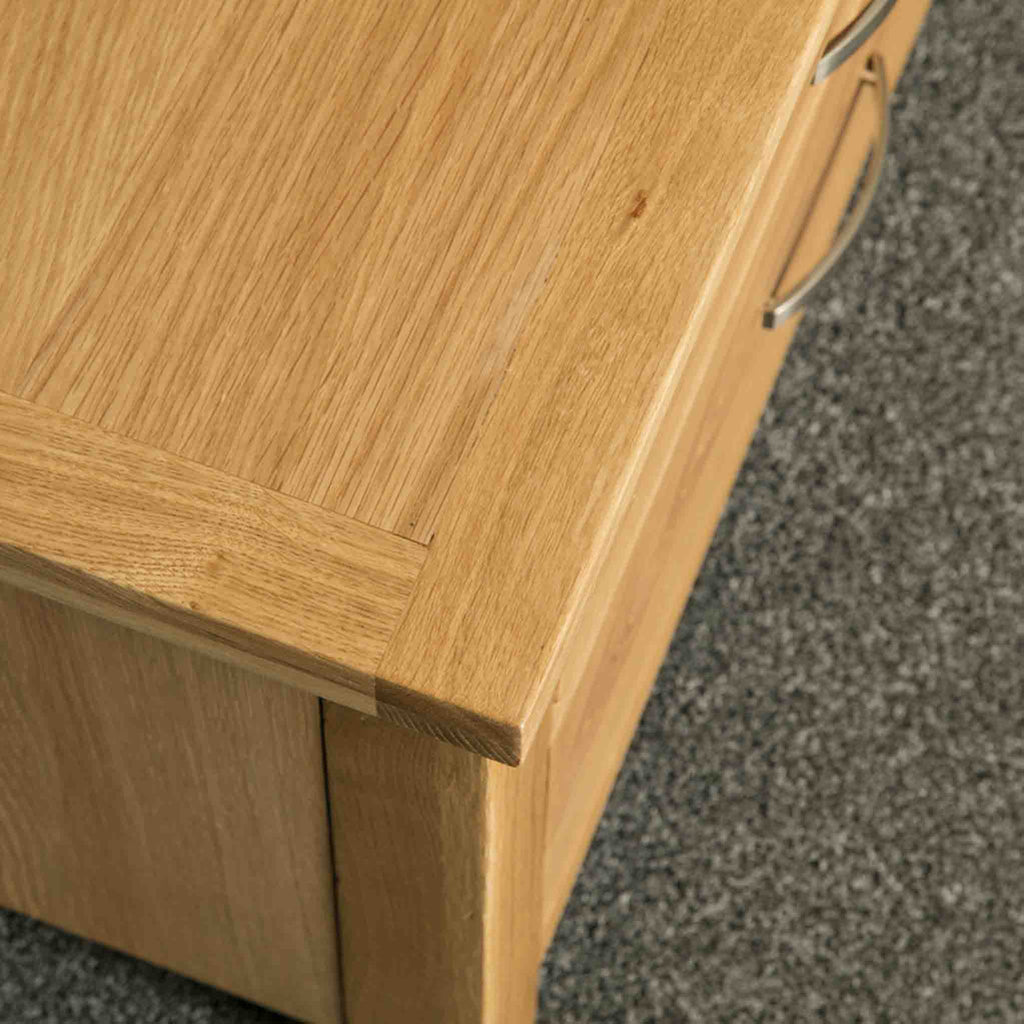 London Oak Large Smart TV Stand