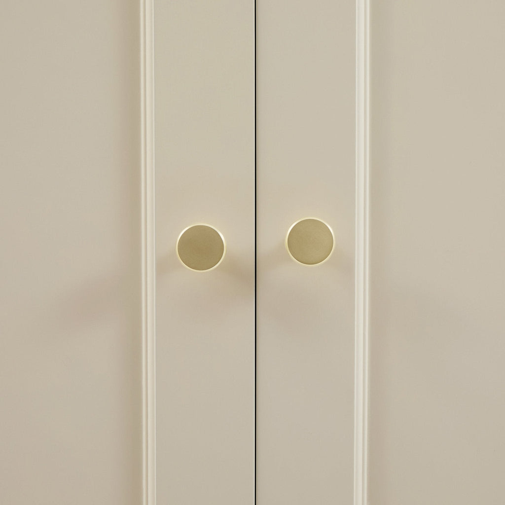 Ruby 3 Door Wardrobe with Drawers - Cream