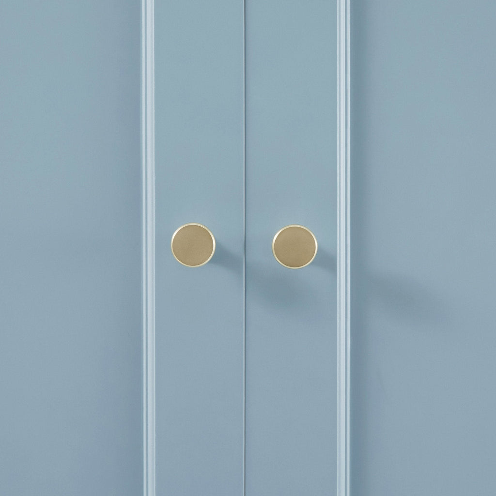 Ruby 3 Door Wardrobe with Drawers - Sky Blue